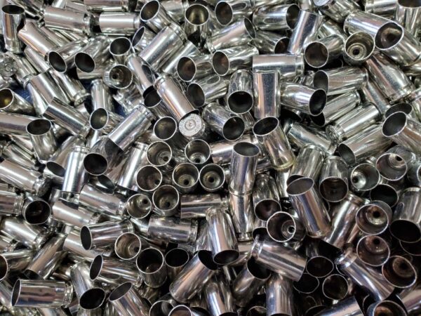 40SW shell casings nickel plated