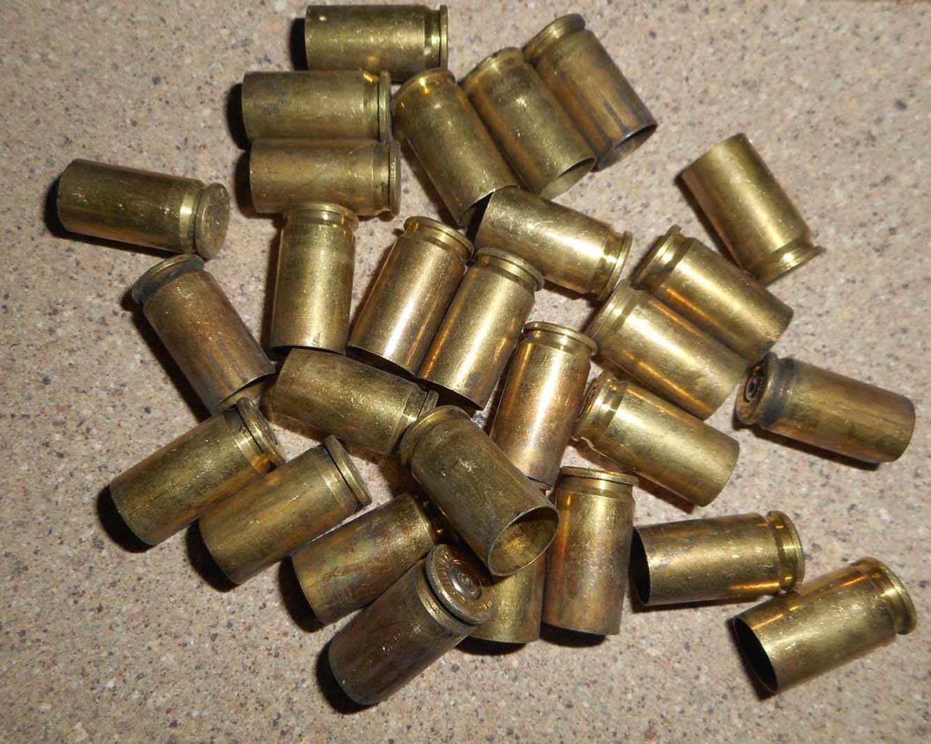 9MM Once Fired Brass Shells Mixed Head Stamps - Once Fired Brass