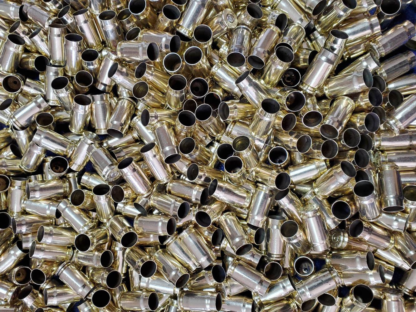 once fired 357 sig bulk nickel plated brass for reloading in stock