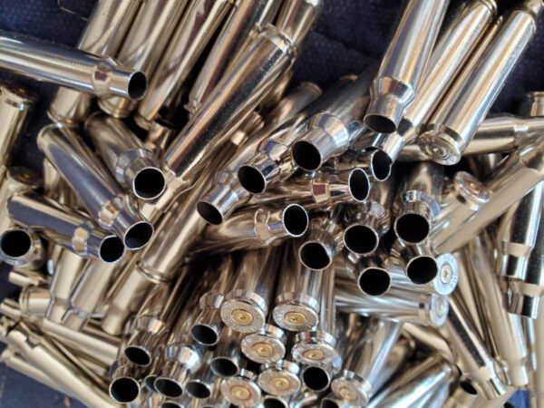 223/556 once fired nickel plated brass