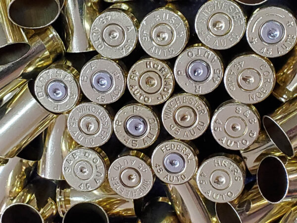 45 ACP once fired brass