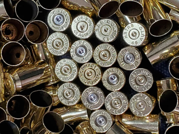 45 ACP once fired brass