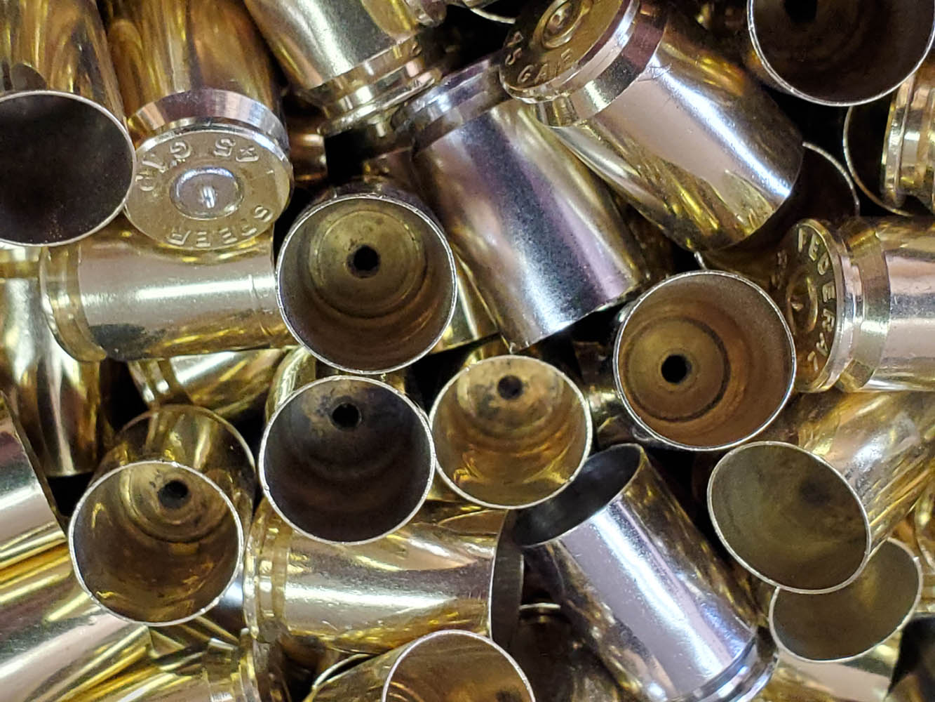 Once Fired 45 GAP Brass