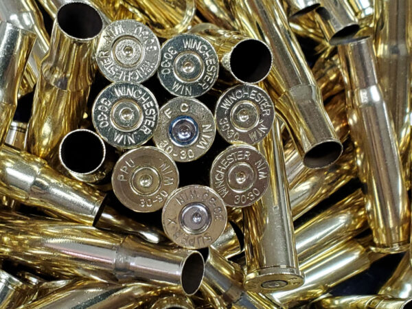 30.30 Once Fired Brass, Mixed head Stamps 150 count