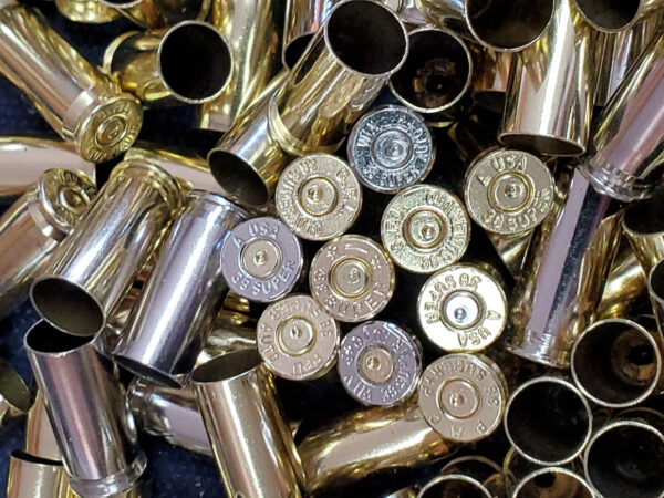 38 super once fired brass head stamps