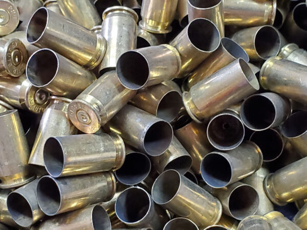 45 ACP once fired brass large primer shells