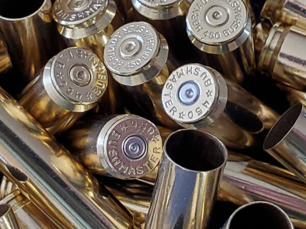 450 Bushmaster once fired and polished