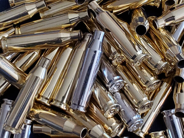 243 Winchester Once Fired Brass  100 + Count, Mixed Head Stamps - Image 2