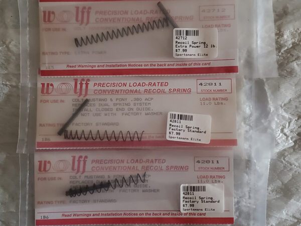Colt Mustang Recoil Springs Wolff