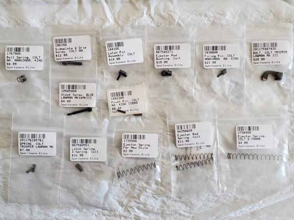 Colt Revolver Parts