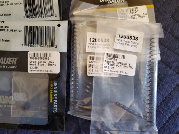 Sig 938 Surplus Gun Parts - Image 2