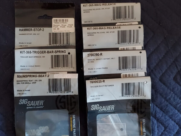 Sig Miscellaneous Pistol Parts - Image 2
