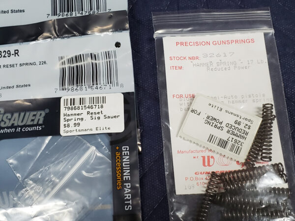 Sig Miscellaneous Pistol Springs - Image 3