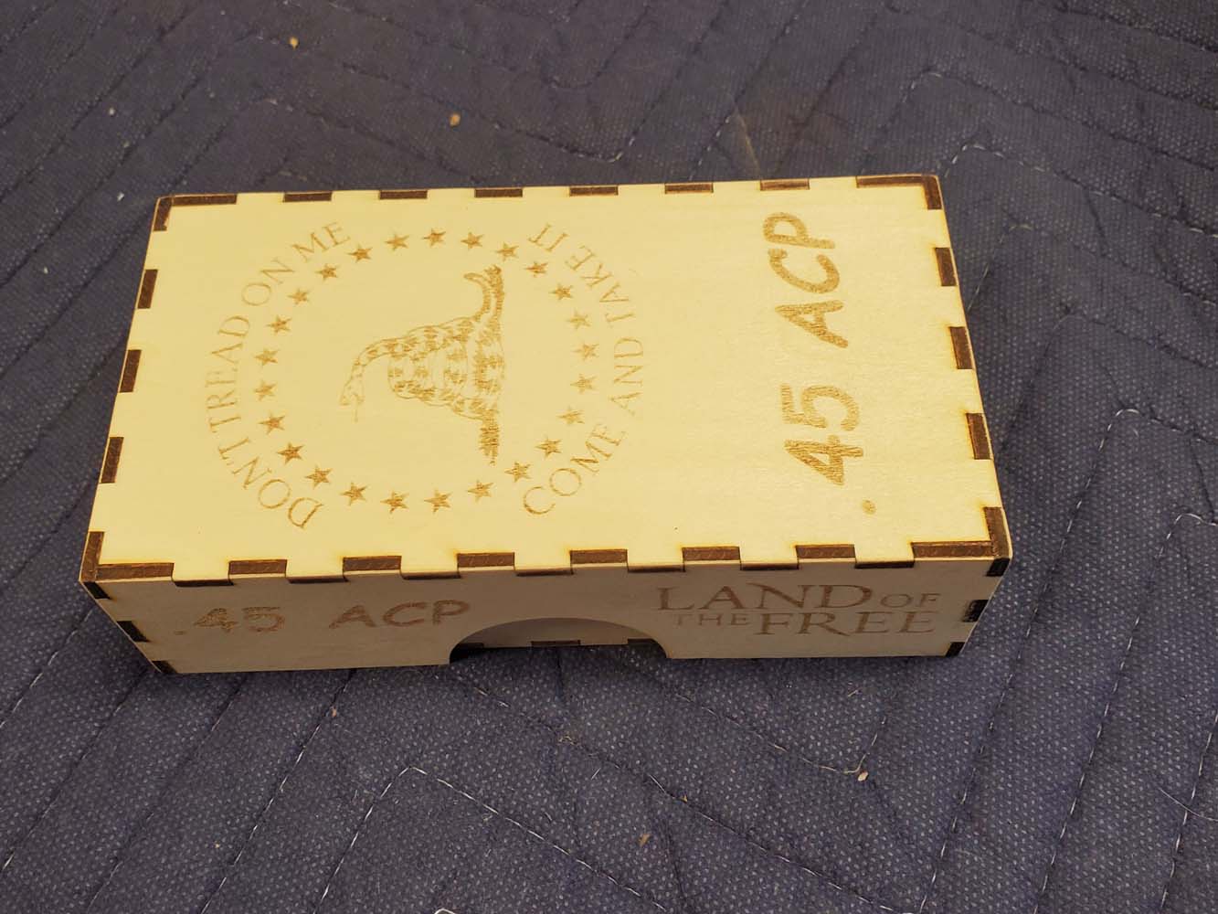 45 ACP Ammunition Storage Box Top