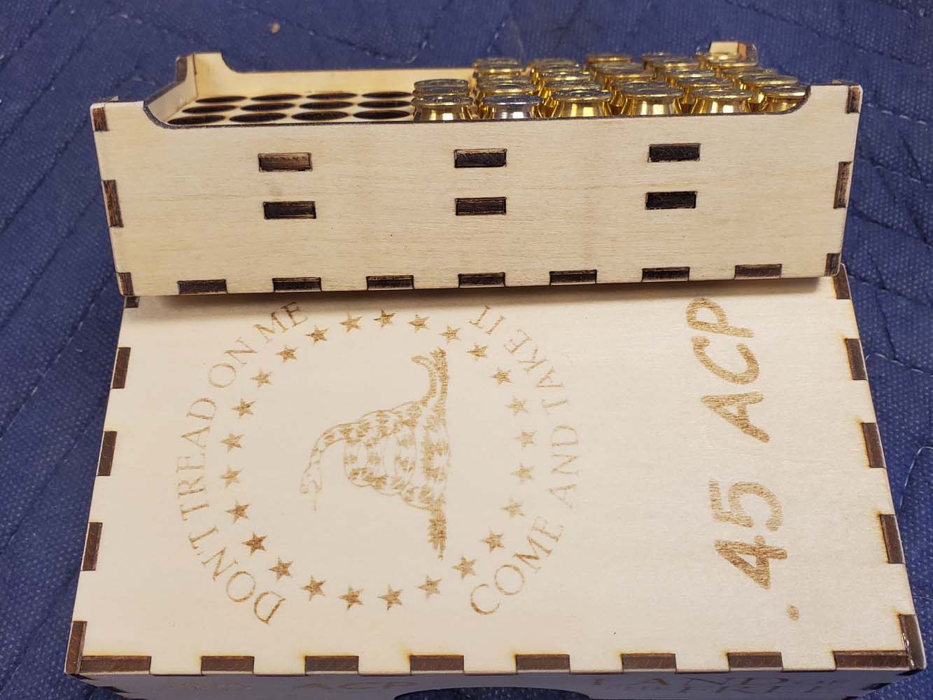 45 ACP Ammunition Storage Box Profile