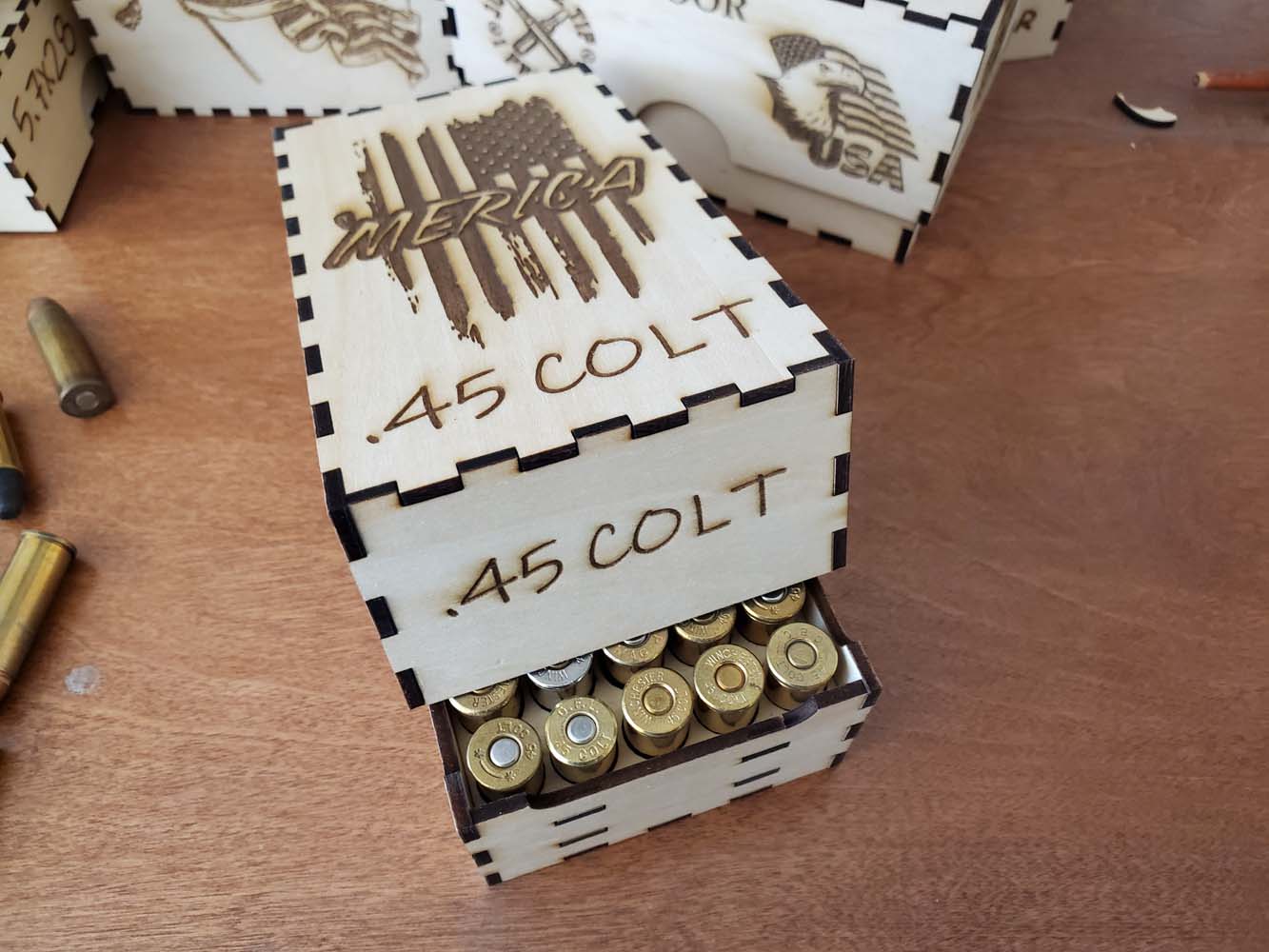 45 Colt ammo box