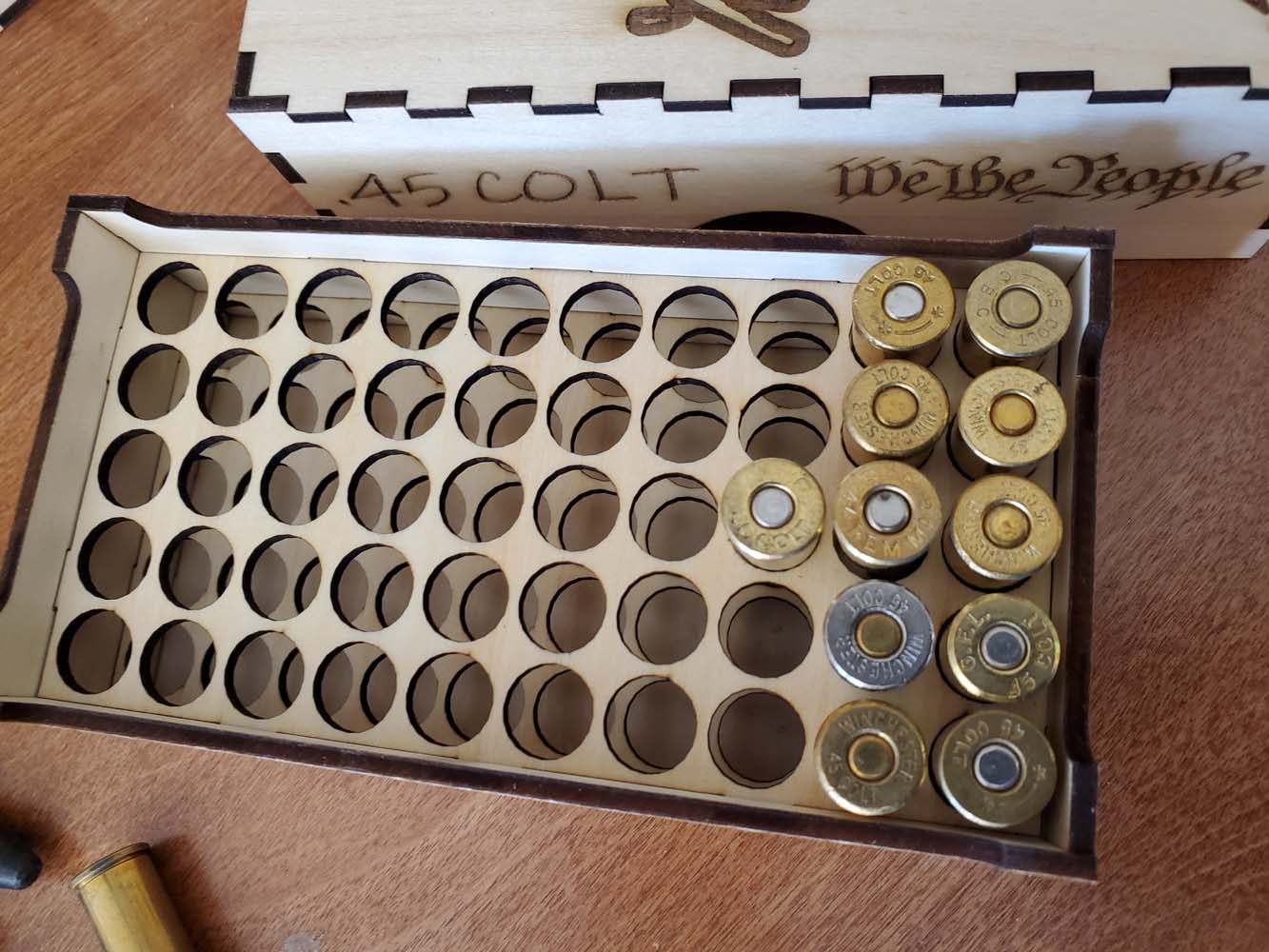 45 Colt ammo box bullets